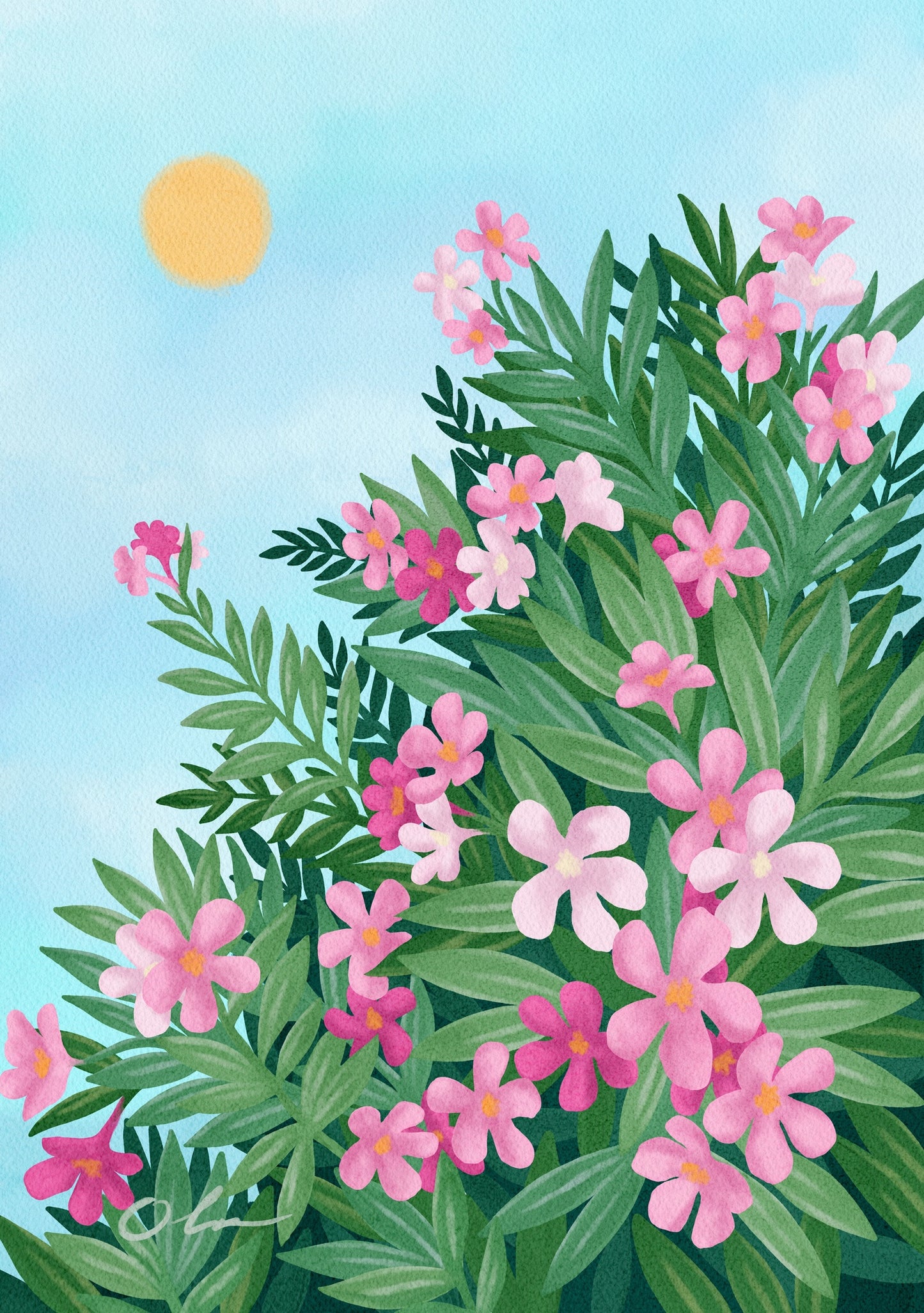 Oleanders Art Print