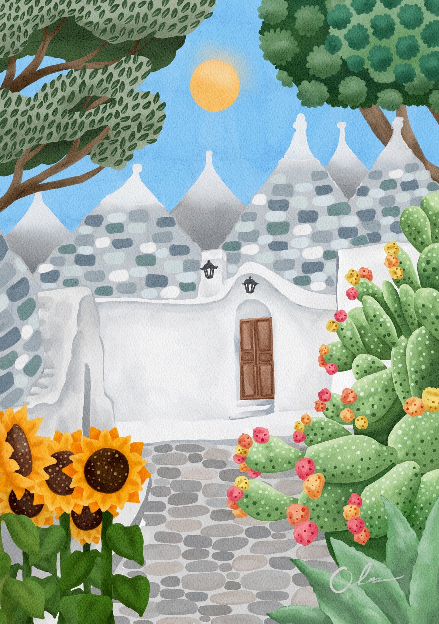 Alberobello Art Print