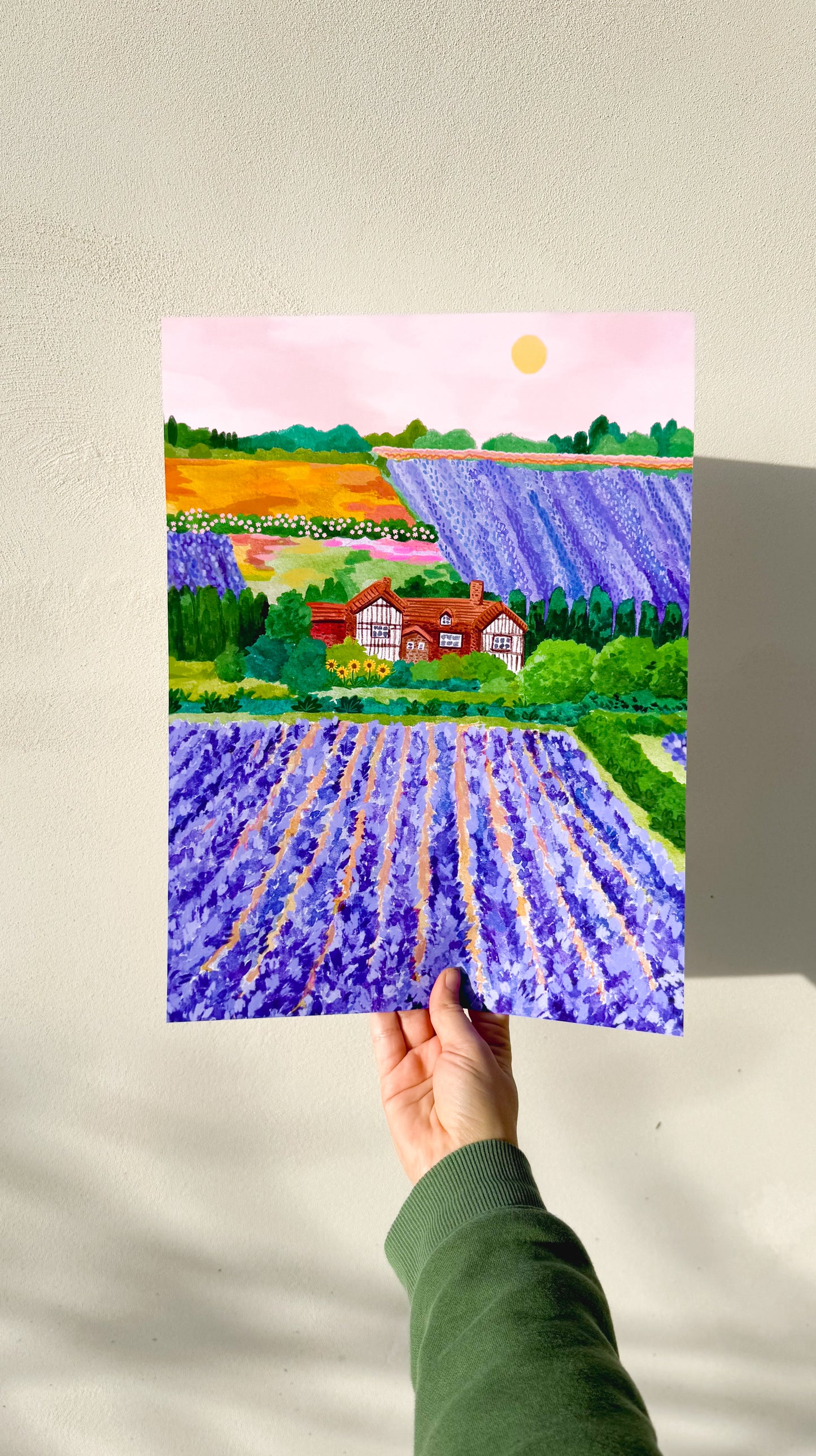 Lavender Fields Art Print