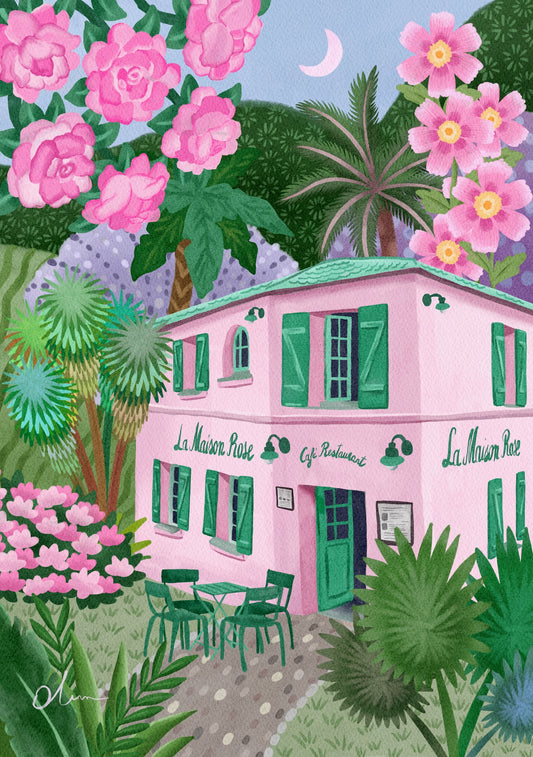 Maison Rose Art Print