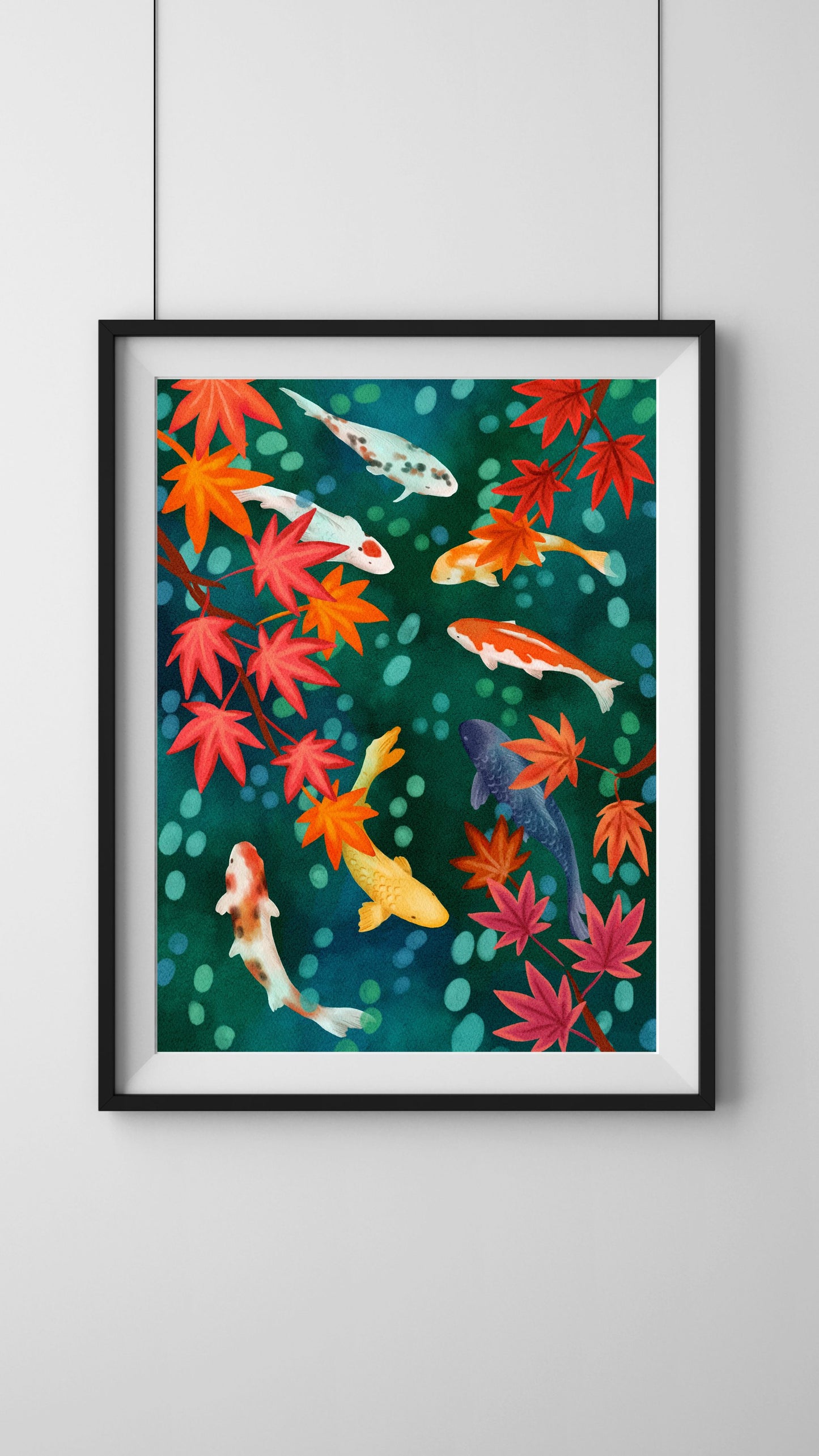 Koi Pond Art Print