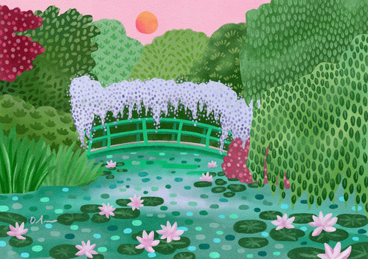 Maison et Jardins de Claude Monet Art Print