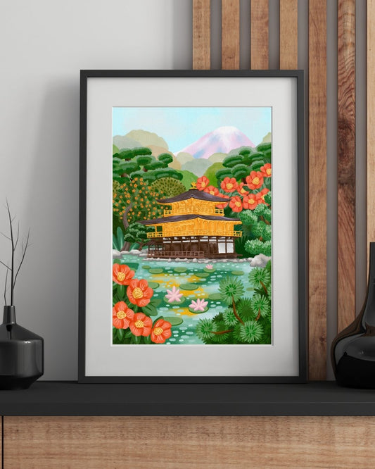 Kinkaku-ji Art Print